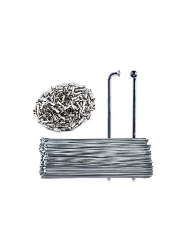 Spokes Stainless Steel 14g 186mm Nipples/16mm...